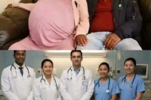 Mujer dio a luz a 10 bebés y uno de ellos dejó a todos sin palabras